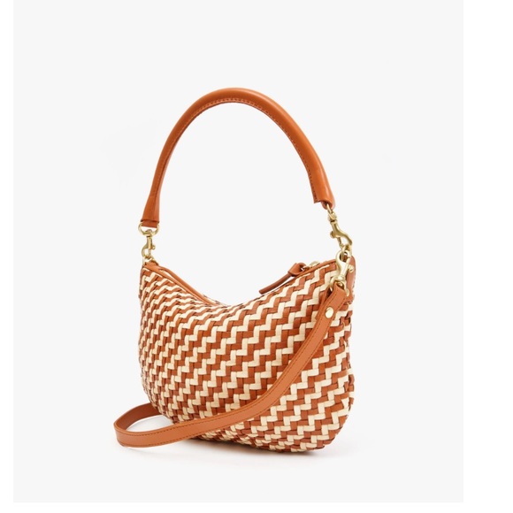 Clare V Handbags - Petit Moyen Natural & Cream Woven Zig-Zag NWT $365